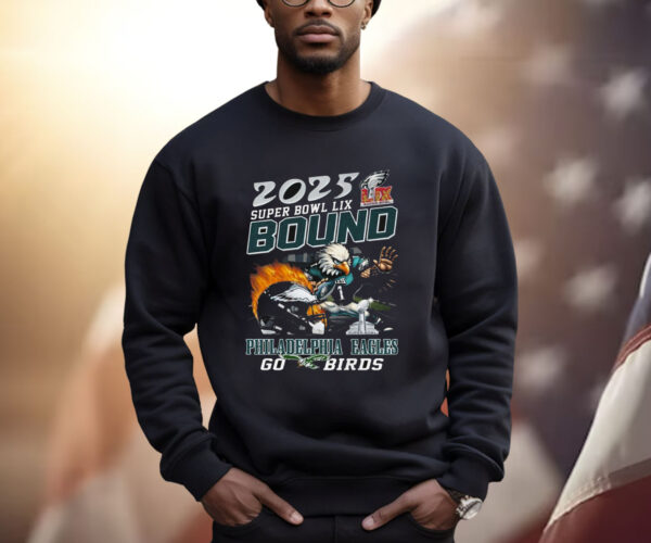 2025 Super Bowl Lix Bound Philadelphia Eagles Go Birds Shirt