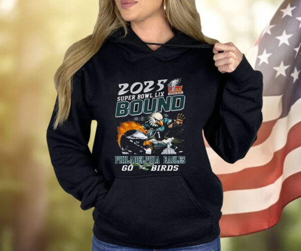 2025 Super Bowl Lix Bound Philadelphia Eagles Go Birds Shirt