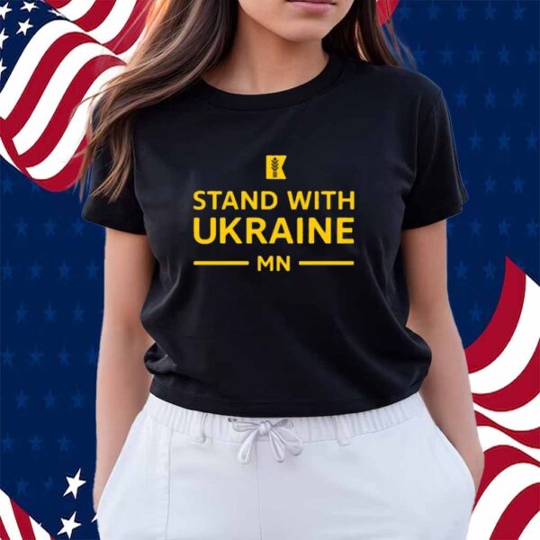 Amy Klobuchar Wearing Stand With Ukraine Mn Shirt