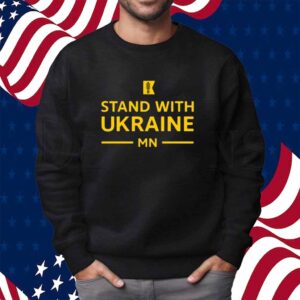 Amy Klobuchar Wearing Stand With Ukraine Mn Shirt