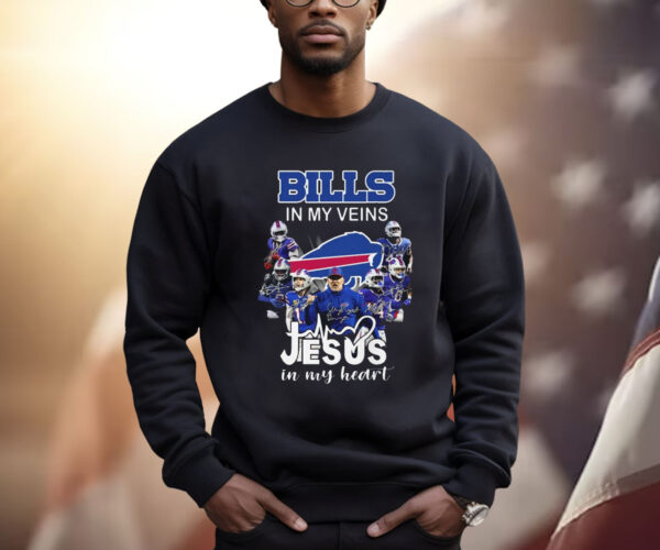 Bills In My Veins Jesus In My Heart Shirt