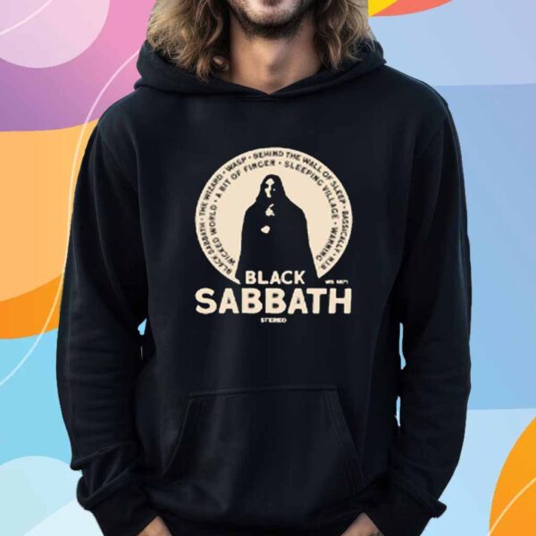 Black Sabbath Self Titled Track List T-Shirt