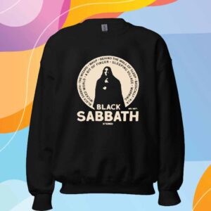 Black Sabbath Self Titled Track List T-Shirt