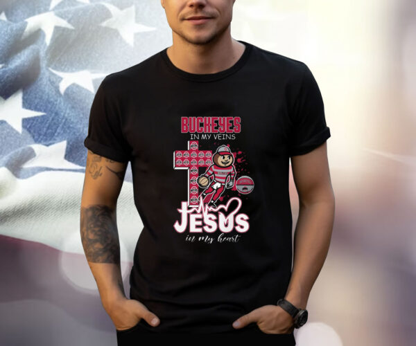 Buckeyes In My Veins Jesus In My Heart Shirt