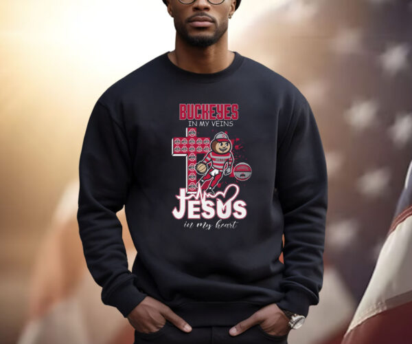 Buckeyes In My Veins Jesus In My Heart Shirt