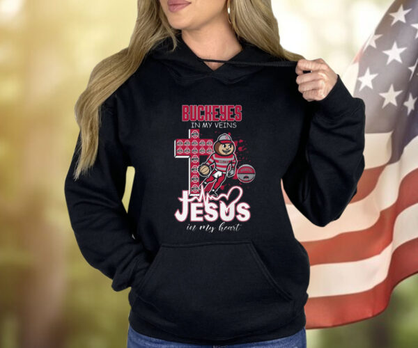 Buckeyes In My Veins Jesus In My Heart Shirt