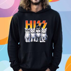 Cute Hiss Cats Rock Kittens Kitty Rocking Music Cat Lover T-Shirt