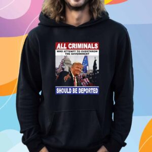 Deport All Criminals - Anti Trump January 6th Lock Him Up T-Shirt