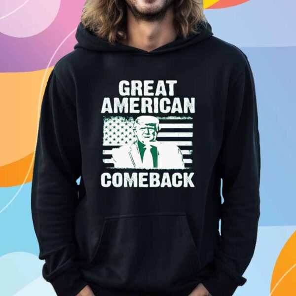 Funny Great Americans Comeback 45 47 Trump T-Shirt