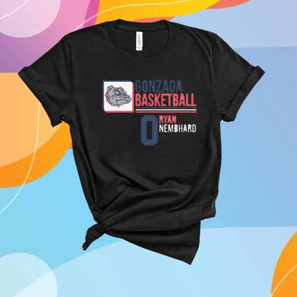 GONZAGA BASKETBALL RYAN NEMBHARD 0 T-SHIRT