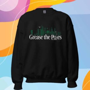 GREASE THE POLES PHILLY BLACK T-SHIRT