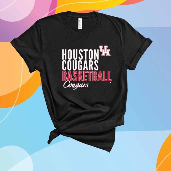 HOUSTON BASKETBALL TEXT OVERLAY T-SHIRT