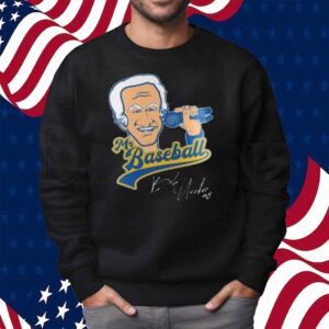 Honoring The Legend Milwaukee Brewers Icon & Baseball Hall Of Famer Bob Uecker Black Jersey Shirt