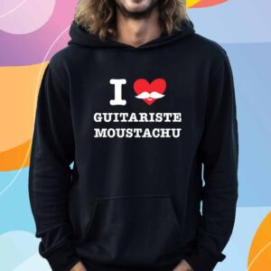 I Love Guitariste Moustachu T-Shirt