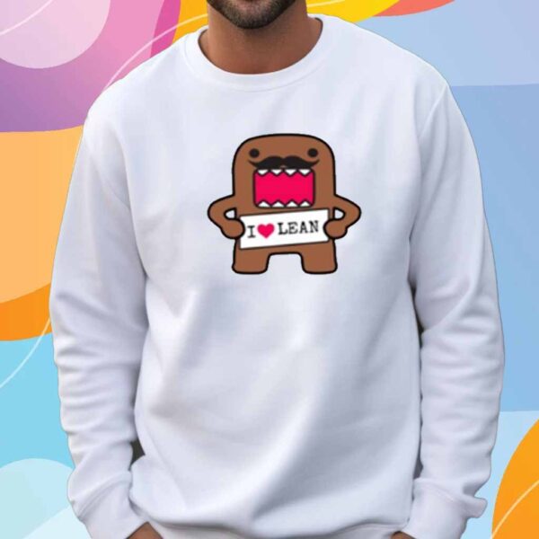 I Love Lean Felt Domo Kun T-Shirt