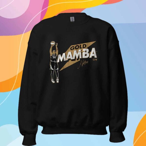 JEWELL LOYD VEGAS GOLD MAMBA T-SHIRT