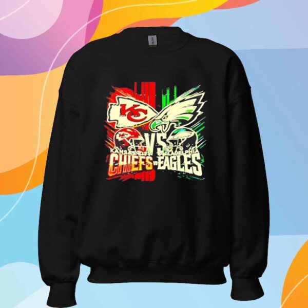 Kansas City Chiefs vs Philadelphia Eagles transparent 2025 T-Shirt