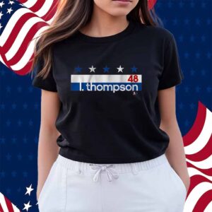 LOGAN THOMPSON NAME NUMBER STRIPE SHIRT