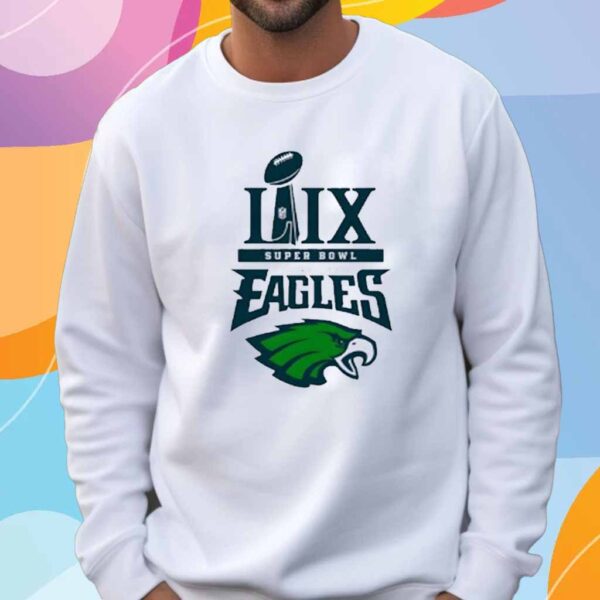 Lix Super Bowl Trophy Philadelphia Eagles Champions 2025 T-Shirt