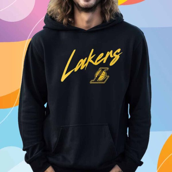 Los Angeles Lakers Color Block Slant T-Shirt