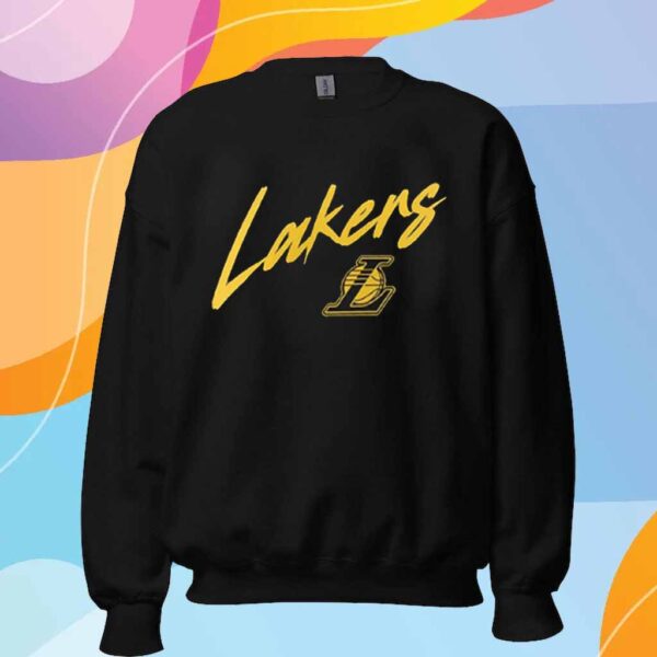 Los Angeles Lakers Color Block Slant T-Shirt