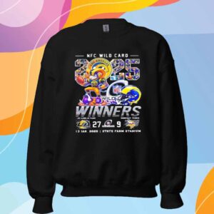 Los Angeles Rams Celebrating NFC Wild Card Winners 2025 Beat Vikings T-Shirt