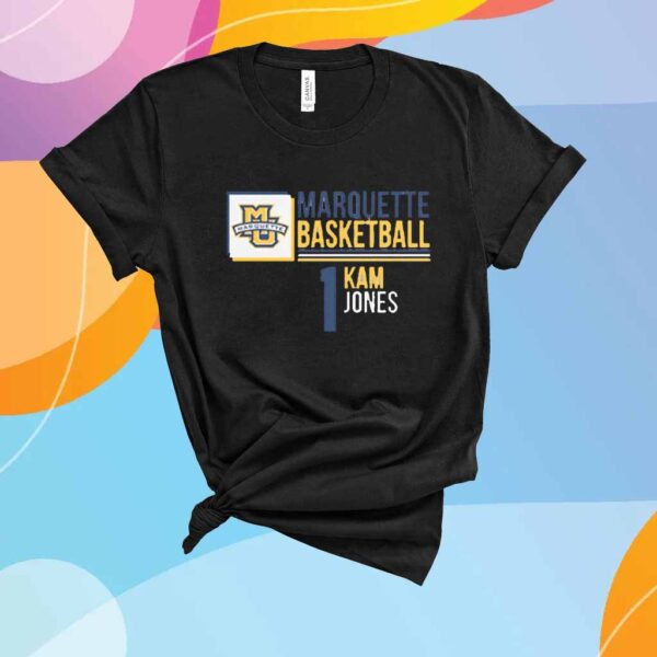 MARQUETTE BASKETBALL KAM JONES 1 T-SHIRT