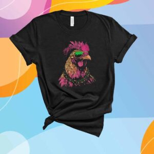 Mardi Gras Chicken T-Shirt