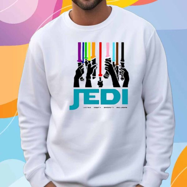 Mychal The Librarian Jedi Justice Equity Diversity Inclusion T-Shirt