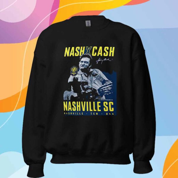 Nashville Sc X Johnny Cash Fanatics Finger T-Shirt