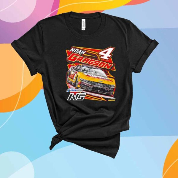 Noah Gragson Front Row Black Rush Truck Centers Car T-Shirt