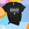 PHILADELPHIA FOOTBALL DOGS ON DEFENSE T-SHIRT