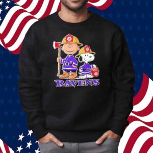 Peanuts firefighters Baltimore Ravens Shirt