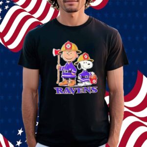 Peanuts firefighters Baltimore Ravens Shirt