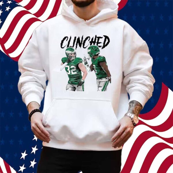 Philadelphia Eagles Clinched Reed Blankenship Ft CJ Gardner-Johnson Shirt