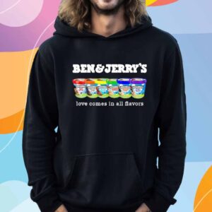 Pride Ben and Jerry’s Love Comes In All Flavors T-Shirt