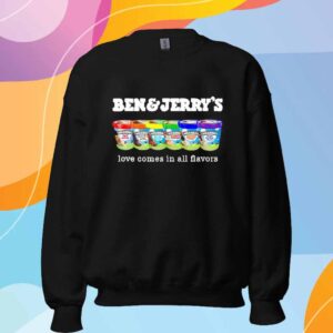 Pride Ben and Jerry’s Love Comes In All Flavors T-Shirt