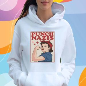 Punch Nazis Strong Girls T-Shirt