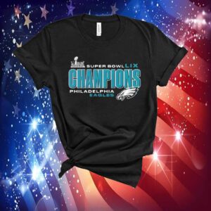 Super Bowl LIX Champions Philadelphia Eagles logo T-Shirt