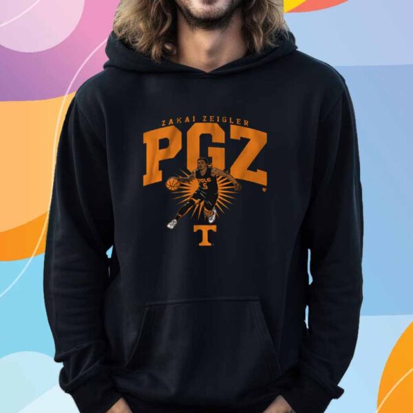 TENNESSEE BASKETBALL ZAKAI ZEIGLER PGZ T-SHIRT