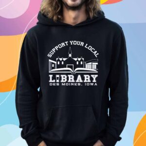 THE LIBRARY CAFE SUPPORT YOUR LOCAL LIBRARY T-SHIRT