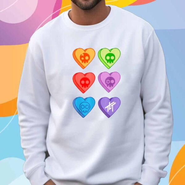 The Living Tombstone Candy Hearts T-Shirt