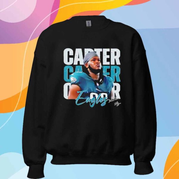 Vintage Jalen Carter 98 Philadelphia Eagles Football Players T-Shirt