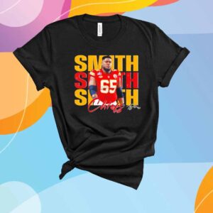 Vintage Trey Smith 65 Kansas City Chiefs Football Players T-Shirt